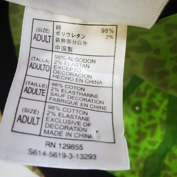 DISNEY Parks‎ Baseball Cap Green Pink Hearts Mickey Mouse Adult Size Stretch Fit - Picture 3 of 8